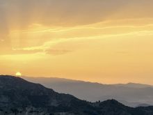Sunset over Sierra de Mijas Benalmadina