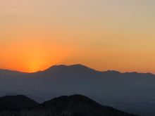 Sunset over Sierra de las Nieves Benalmádena